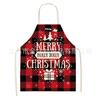 Temu Cross-Border Supply Novo Avental de Natal Personalizado Linho Sem Mangas Halterneck Anti-Fouling Smock Decoração de Natal Avental