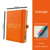 Agenda de Horários em Inglês 2027 A5 com Alça, Caderno de Gerenciamento de Tempo, Caderno de Planejamento Eficiente Diário de Uma Página