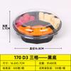 Caja de fruta desechable de plástico para cortar fruta fresca, redonda, transparente, cubierta, para embalaje de ensalada de frutas