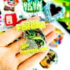 Llavero de Texto Acrílico Personalizado Foto DIY Etiqueta de Nombre Colgante Ins Creativo Dibujo Animado Standee Adorno de Texto