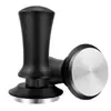 Ferramenta de compactação elástica para café, aço inoxidável, martelo de compactação com pressão constante balanceada, ferramenta de compactação com força fixa 51/53/58mm