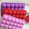 Molde de Silicona DIY de 18 Piezas para Chocolate con Forma de Diamante, Charola para Hielo, Molde de Silicona para Cubitos de Hielo de Gelatina, Uva, Jabón Artesanal DIY