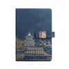 Cuaderno de negocios personalizado, libro de actas de reuniones, cuaderno encuadernado en piel, juego de caja de regalo estilo chino, cuaderno A5 personalizado