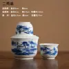 Conjunto Aquecedor de Vinho, Conjunto de Vinho Amarelo Aquecido, Bule de Vinho Nostálgico Antigo, Xícara de Vinho Branco Cerâmica Chinesa Doméstica, Divisor de Vinho