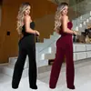 C7483 Moda Europeia e Americana Transfronteiriça Aliexpress Amazon Macacão Feminino Casual Sexy Tomara-que-caia Fivela de Metal Novo