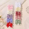 Conjunto Europeu e Americano Mais Vendido de Presilhas de Cabelo com Laço para Crianças Mini Presilha de Cabelo de Bebê Cor Pura Menina Simples Presilha Lateral 325