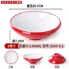 Bol de fideos de melamina nórdico comercial imitación porcelana restaurante de celebridades de internet restaurante de fideos vajilla especial bol picante caliente bol grande bol para sopa engrosado