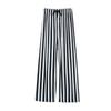 Calças de tinta para pintura de verão femininas, calças finas coreanas casuais de seda gelo, calças de esfregão drapeadas, calças retas de perna larga