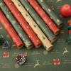 Dropshipping Papel de Envoltura Navideño Regalo de Navidad Decoración de Regalo Papel Kraft Navideño Papel de Envoltura Retro en Stock