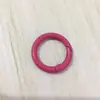 Hebilla de resorte de color, anillo de resorte de aleación de pintura de círculo abierto de metal, cadena para teléfono móvil, cadena para bolso, accesorios hechos a mano