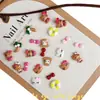 Decoração de Celebridade da Internet Animação Estéreo Desenho Animado Couro Preto Adesivos de Unha Kt Unhas Vestíveis Katie Miau Acessórios de Arte para Unhas Desenho Animado DIY