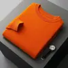 Suéter de lã 100% puro para outono e inverno para homens, suéter de gola alta parcial, suéter de caxemira espesso plus size, camisa de base para homens