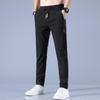 Calça Masculina Casual de Verão Customizada com Retorno Rápido, Fresca, Fina, Modelagem Solta, Esportiva Casual Versátil, Perna Reta, Longa, Atacado