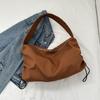 Bolso de hombro de tela de nailon, sencillo e informal, de gran capacidad, a la moda, para invierno 2024, nuevo bolso de mujer estilo coreano, portátil e informal.