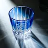 Copo de Cristal Starburst Edo Kiriko para Whisky Uso Doméstico Coleção de Presentes Item de Artesanato de Luxo