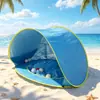 Nueva Carpa de Playa para Niños con Sombrilla para Exteriores con Almacenamiento de Agua Piscina de Pelotas Juguete para Bebé Carpa de Playa Plegable de Apertura Rápida