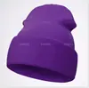 Comercio Exterior Sombrero de Pareja de Colores Dulces Tablero de Luz Color Puro Doble Capa Tejido Gorro para el Frío Gorro de Lana Tejido Gorro Fluorescente Venta al por Mayor