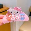 Pinza para el pelo acrílica de Sanrio con forma de perro Yugui, Merlot, Kulomi, para niña, con forma de tiburón