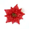 Venta Caliente Transfronteriza Decoraciones Navideñas Flor de Nochebuena Flor de Navidad Árbol de Navidad Ropa Accesorios de Ratán Perchero Venta al por Mayor