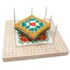 Tablero de Ganchillo de Roble Amazon Tablero de Rejilla de Lana Hecho a Mano Crochet Viento Creativo Cuadrado Crochet de Madera
