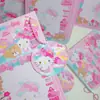 Set de Reversos de Tarjeta Dibujo Animado Lindo Tarjeta Pequeña Bolsa Autoadhesiva Tarjeta Pequeña Ins con Tarjeta de Empaque Bolsa OPP