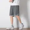 Pantalones Cortos Deportivos de Verano Finos para Hombre, Corte Holgado, Secado Rápido, de Seda Helada, Casuales hasta la Rodilla, Pantalones Cortos de Baloncesto