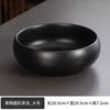 Lavabo de Té de Cerámica Grande Lavabo de Cerámica Negra Doméstico Tazón de Agua Pequeño Lavapinceles Accesorios para Juego de Té Lavabo Extra Grande Lavabo para Taza de Té Utensilios