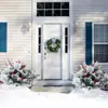 2025 Decoração de Porta de Pátio Externo Árvore de Cogumelo Semicircular com Neve Flocada Transfronteiriça Pacote de Árvore de Natal