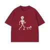 Camiseta Unisex Divertida Versátil Manga Curta Estilo Americano Streetwear Criativo Tema Gato Seda de Leite