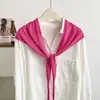 Pañuelo Triangular de Diseño de Nicho para Primavera y Verano, Pañuelo Pequeño Hueco Estilo Francés, Pañuelo para la Cabeza de Mujer, Protector de Cuello Amigable con la Piel, Pañuelo Pequeño para el Cuello, Para Usar en Capas, Cubre Cadera