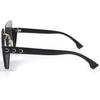 Gafas de sol de alta calidad de montura grande de media montura que hacen que la cara parezca pequeña, a prueba de rayos UV, para mujer, verano, gafas de sol degradadas de celebridad de Internet