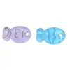 Botones Lindos de Forma de Pez Pequeño de Agujero Único en Azul y Rosa con Diseños de Patrones Irregulares para Camisas, Cárdigans, Suéteres y Abrigos