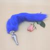 Cauda de raposa multicolorida flor pequena plug anal de metal brinquedos alternativos de tribunal traseiro fabricantes de brinquedos sexuais trompete atacado