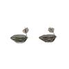 Nuevos aretes de plata de ley S925 europeos y americanos, aretes de hoja personalizados, joyería de oreja de hoja simple y creativa transfronteriza para niños y niñas