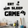Versão Transfronteiriça dos adesivos de parede da máquina GAME EAT SLEEP GAME Criativo Divertido Casa adesivos personalizados FX-D19