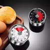 Temporizador Mecánico de Cocina Temporizador Magnético para Cocinar Temporizador de Cocina Giratorio de Acero Inoxidable Temporizador de Cuenta Regresiva