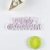 Molde de Corte para Boda Just Married Molde Artificial para Galletas Juego de Herramientas para Pastel de Cocina Plástico Ecológico