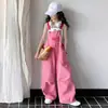 Pantalones de Mezclilla para Niñas Primavera y Verano Nuevo Estilo Coreano Pantalones Casuales de Moda para Niños Mayores Pantalones de Pierna Ancha Frescos y Modernos