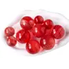 Enfeites de Bola de Cristal Vermelha Derretida Naturais Pedra Original Polida Casa Sala de Estar Entrada Bola Feng Shui Bola da Fortuna Enfeites
