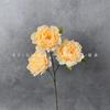 Flores Artificiales con 3 Cabezas de Peonías de Lujo para Decoración del Hogar, Arreglos de Piso para Salones de Banquetes de Bodas y Arreglos Florales para Caminos Guía