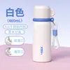 Taza aislada de acero inoxidable 316, taza de agua portátil de doble uso para separación de té y agua para deportes al aire libre, alto valor estético, taza simple con popote