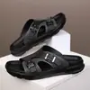 Sandálias Masculinas de Verão ao Ar Livre da Moda Transfronteiriça, Estilo Birkenstock com Solado Macio, Chinelos Casuais de Tamanho Grande