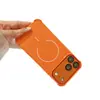 Compatible con iPhone 17 Pro Max, funda de teléfono magnética de color caramelo con lente desmontable, protección anticaídas para iPhone 18 y 16