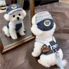 Coleira e Peitoral para Cachorro Roupas Jeans para Teddy, Bichon, Cães Pequenos, Uso Externo no Verão, Antifuga para Passear com Cães