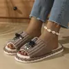 Venda Quente Transfronteiriça Chinelos de Gato Casa Casal Casa Interna Antiderrapante Sapatos Baixos Quente Transfronteiriça Atacado Chinelos de Algodão