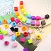 Suministro Transfronterizo de 100 Abalorios Acrílicos Coloridos de Agujero Grande Cuentas Sueltas Bolsas DIY Cordón para Bolsas Accesorios para Ropa Venta al por Mayor