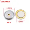 Placa Cerâmica Piezoelétrica com Carcaça de Alumínio, Buzzer com Fio de Solda com Diâmetro 12/15/20/27/35mm, Gerador de Som
