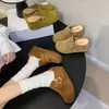 Pantuflas Birkenstock retro de suela gruesa con hebilla para mujer, nuevo modelo versátil de otoño 2026, mules transpirables casuales de punta cerrada para mujer