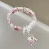 Pulseira de Contas de Cerâmica Estrela Concha Estilo Resort para Mulheres, Pulseira Exquisita de Nicho de Luxo Leve, Pulseira de Festa Estudantil de Alto Nível