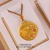 Nuevo estilo chino marea nacional oro arena método antiguo cuerda Ruyi Buda Maitreya cuerda Huang Caishen collar tiembla en vivo con venta al por mayor